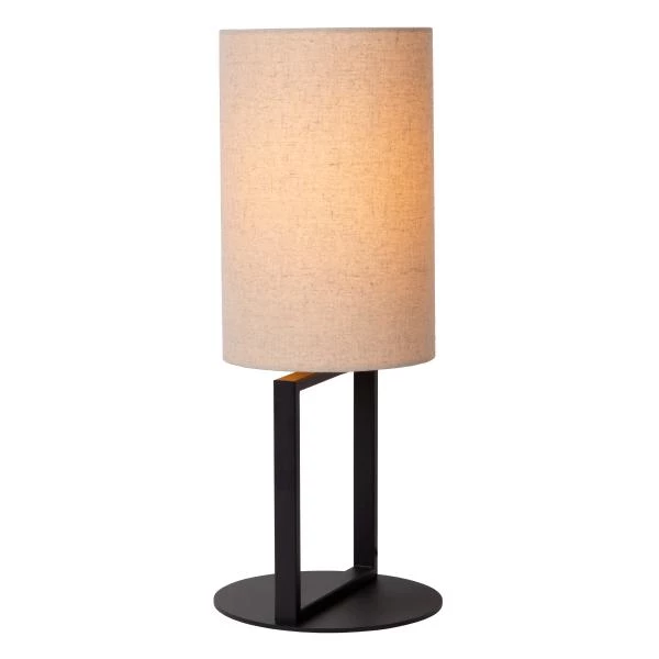 Lucide HERMAN - Tischlampe - Ø 20 cm - 1xE27 - Beige - detail 1